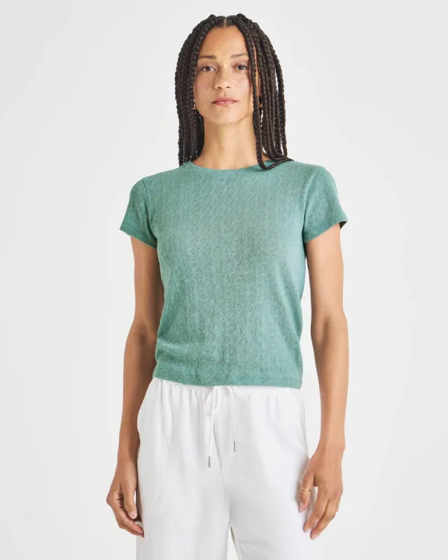 Montecito Pointelle Tee made by Splendid