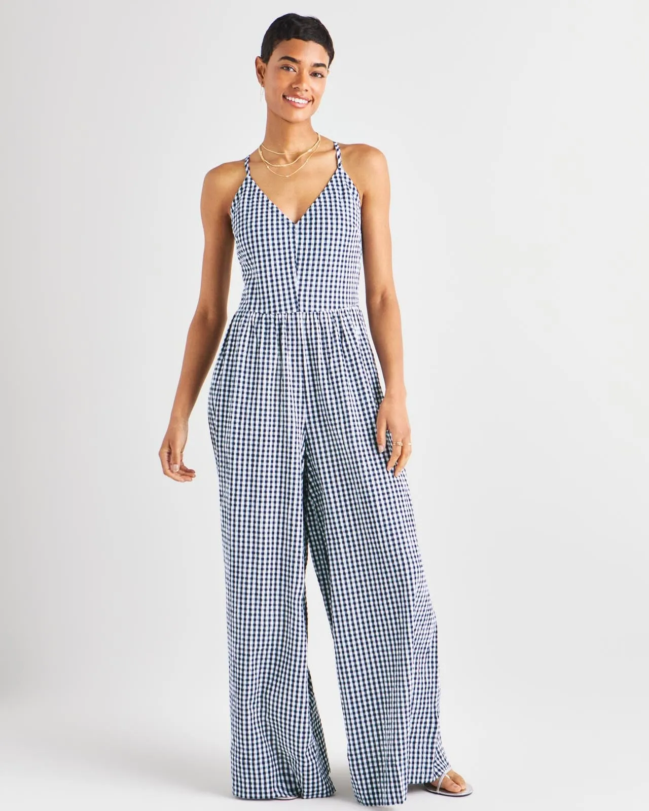 Gabrielle Gingham Jumpsuit sold by Splendid product image thumbnail 2