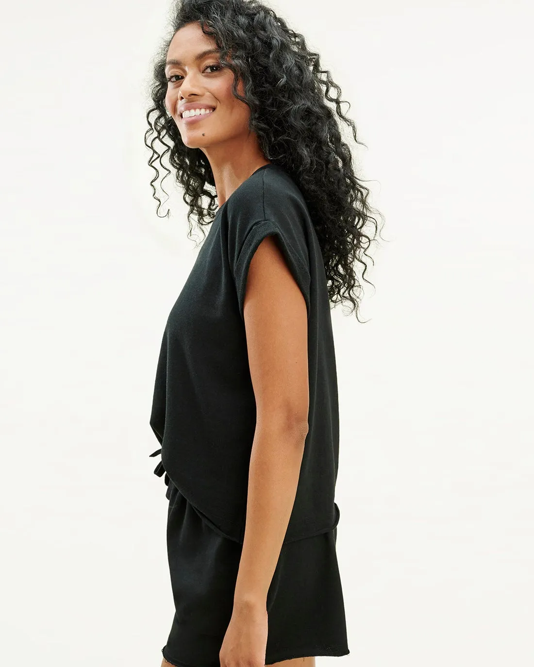 French Terry Short Sleeve Sweatshirt sold by Splendid product image thumbnail 2