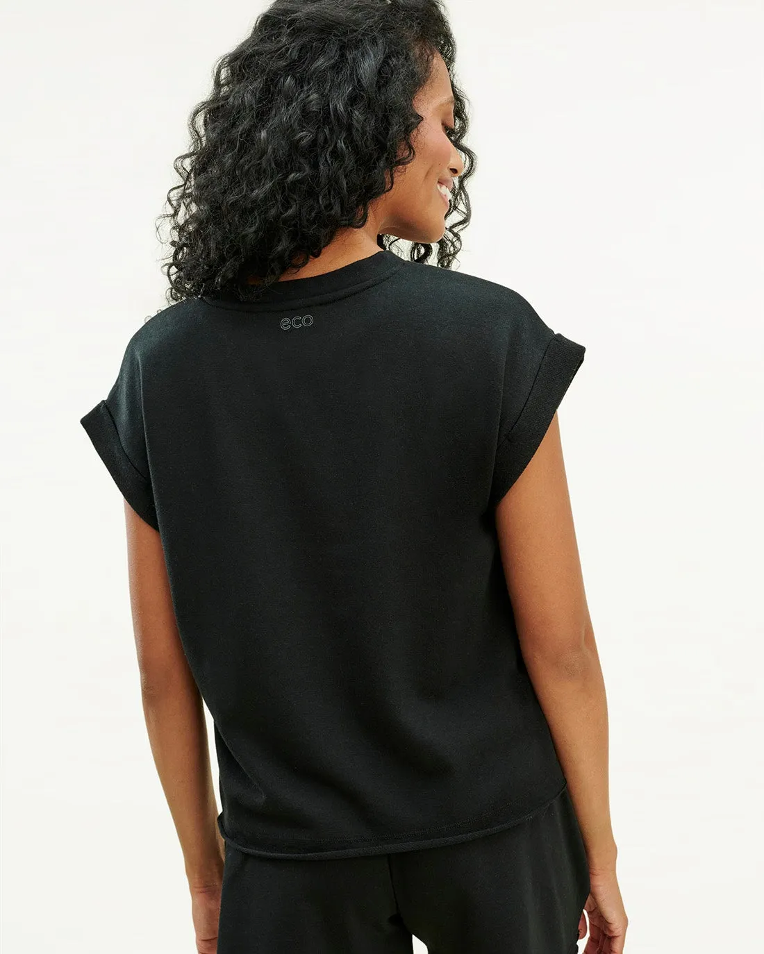 French Terry Short Sleeve Sweatshirt sold by Splendid product image thumbnail 3