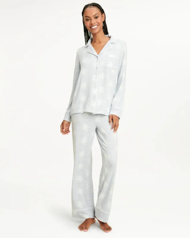 Pillow Soft Long Sleeve PJ Set in Frost sold by Splendid