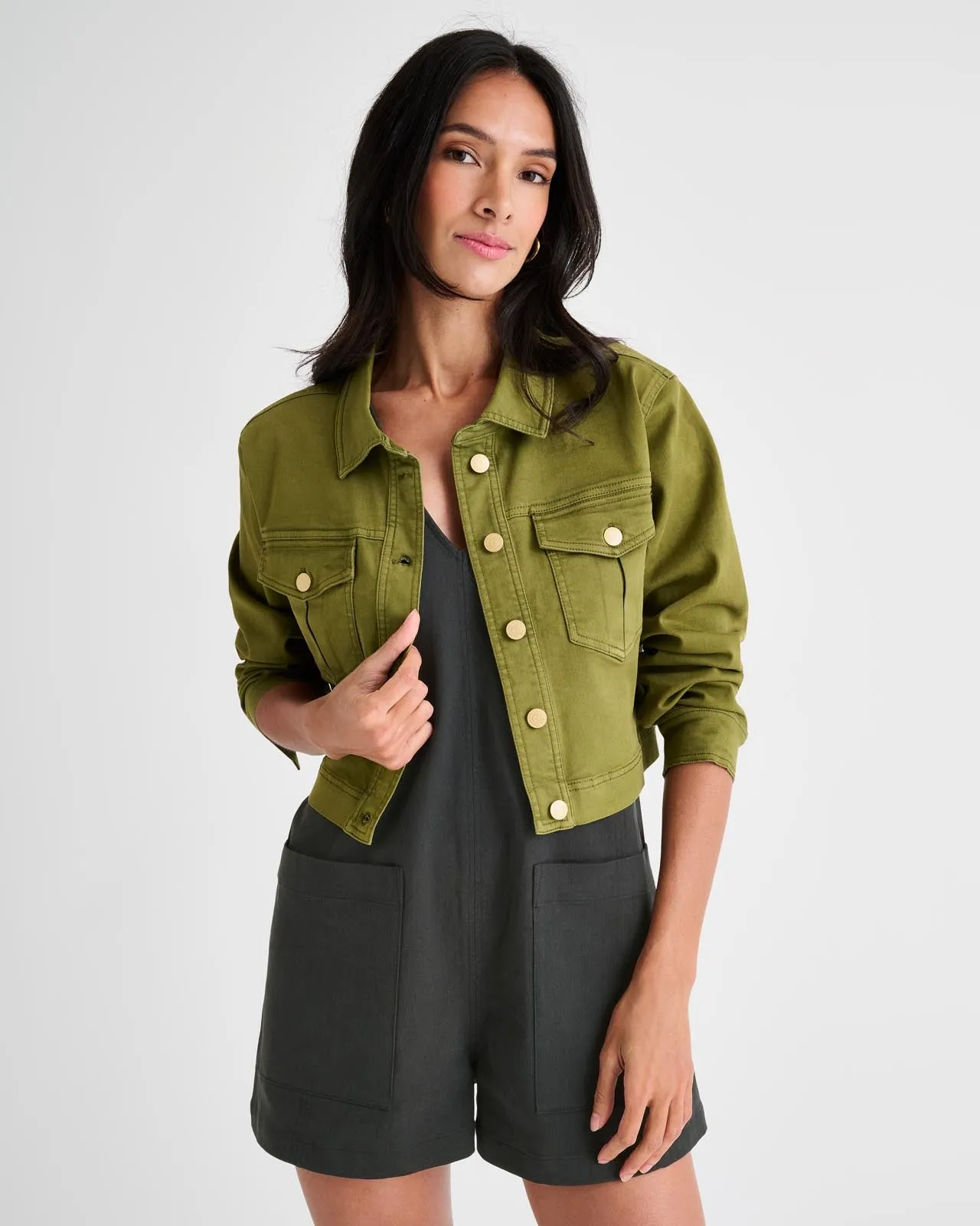 Splendid x Rachelove Cropped Denim Jacket sold by Splendid product image thumbnail 2