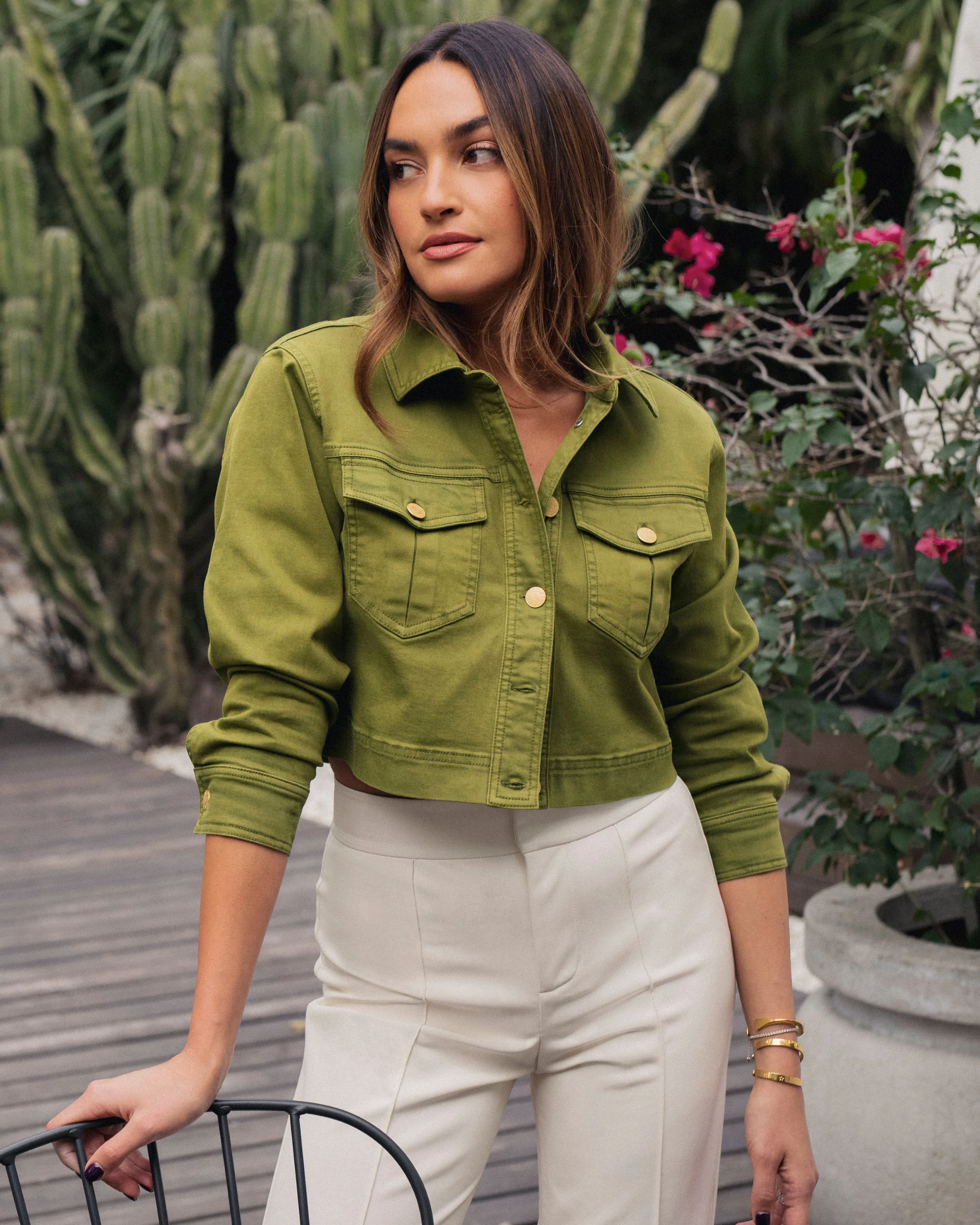 Splendid x Rachelove Cropped Denim Jacket sold by Splendid