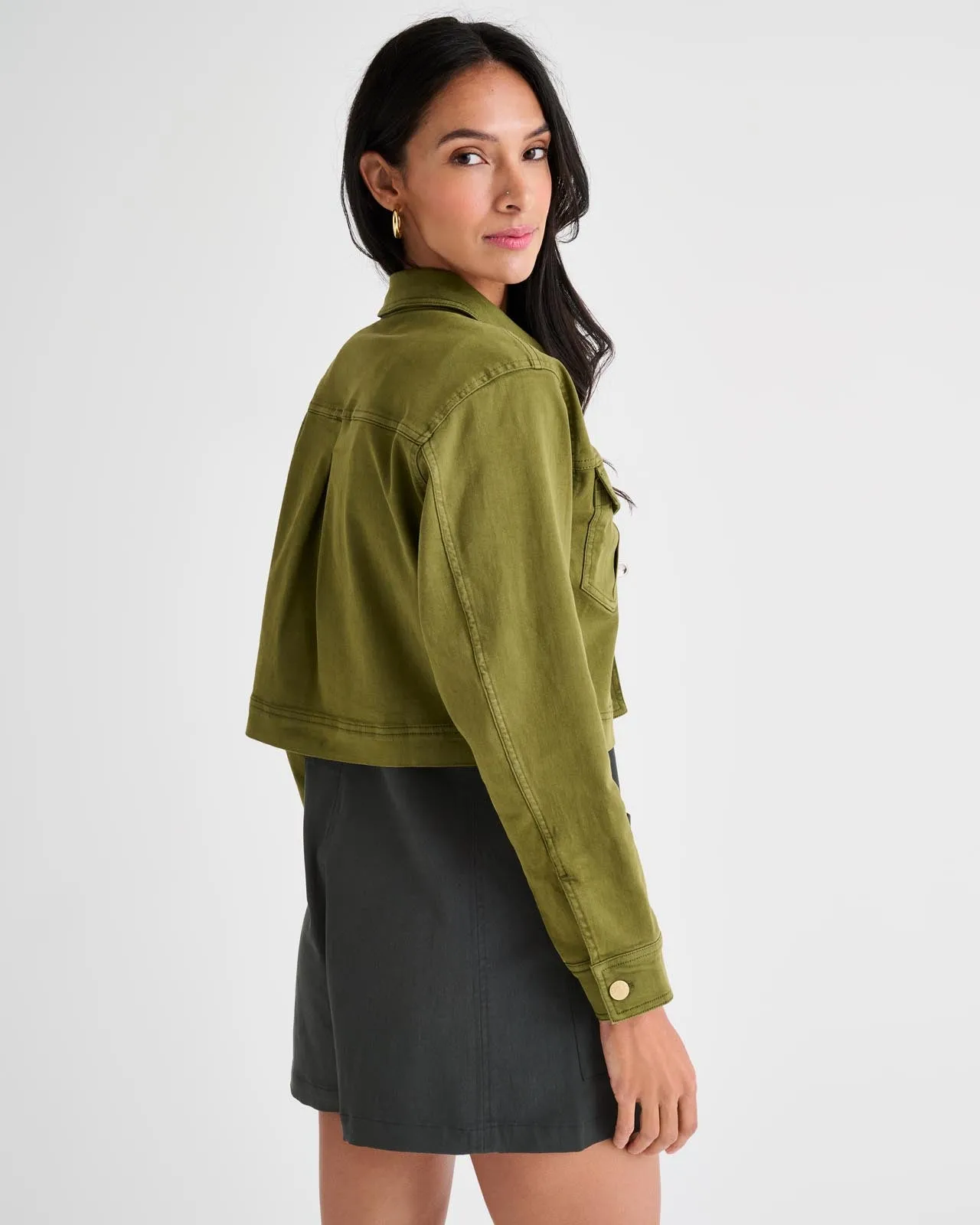 Splendid x Rachelove Cropped Denim Jacket sold by Splendid product image thumbnail 5