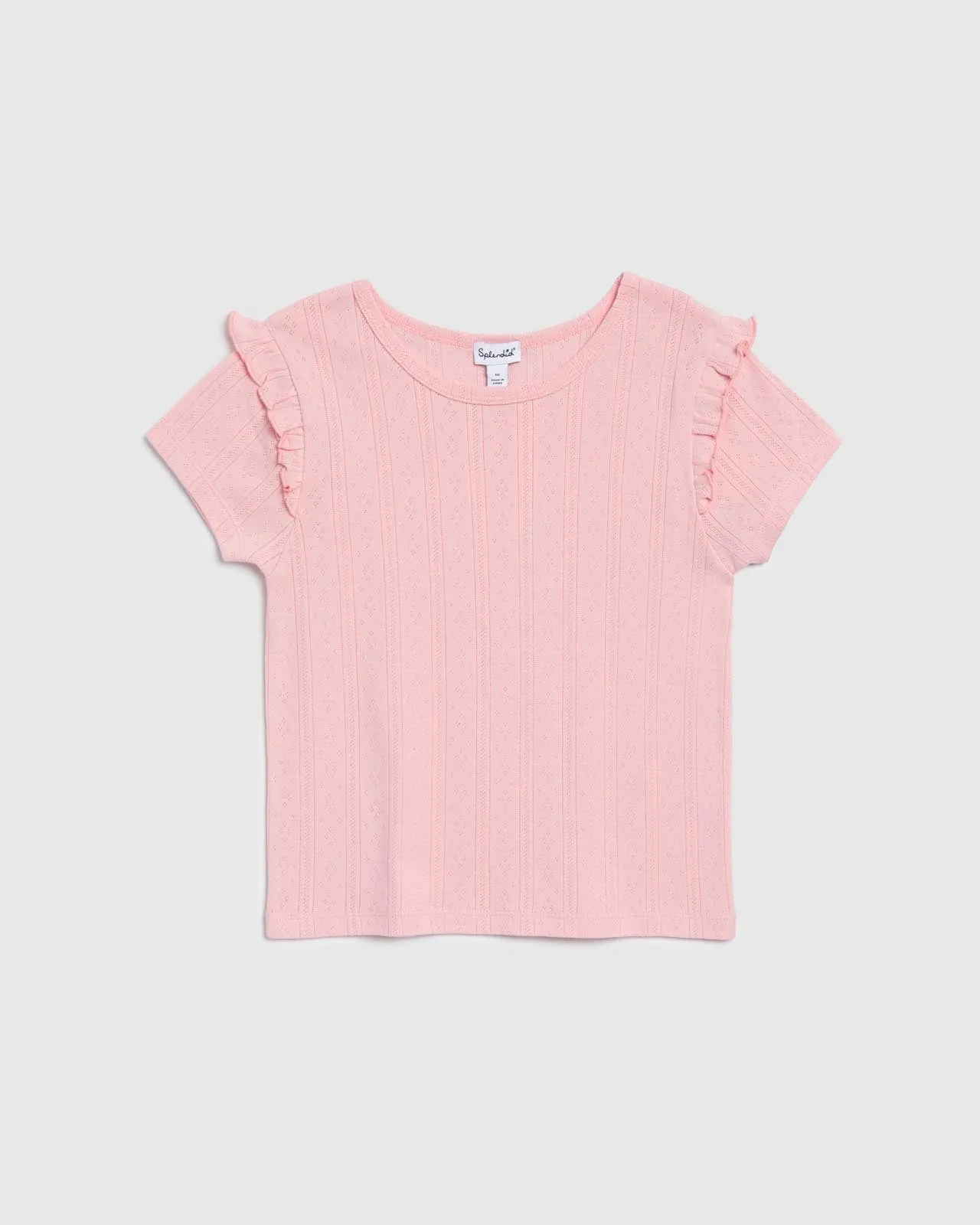 Girls Pointelle Tee sold by Splendid