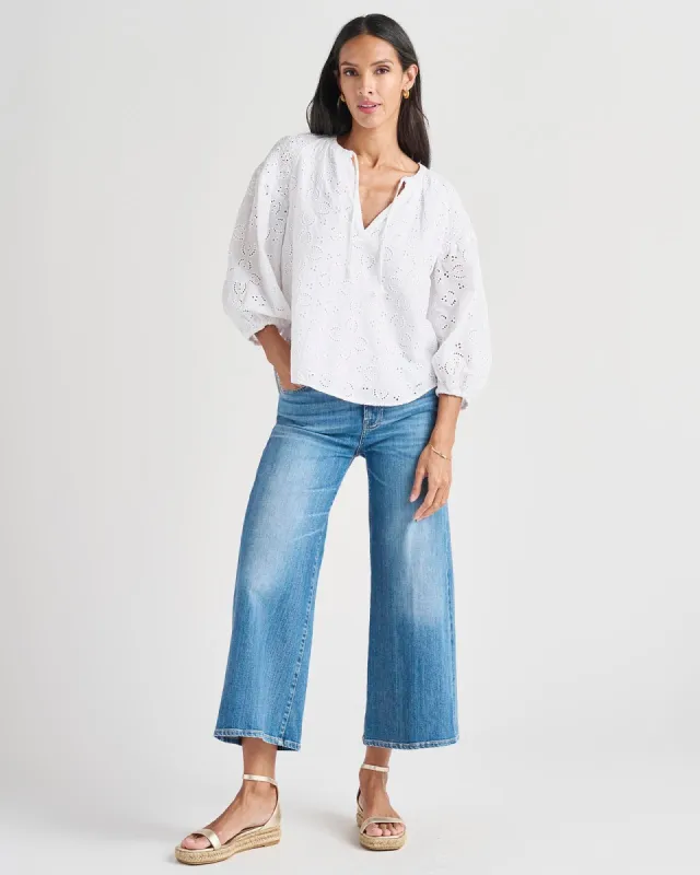 Taylor Eyelet Top sold by Splendid