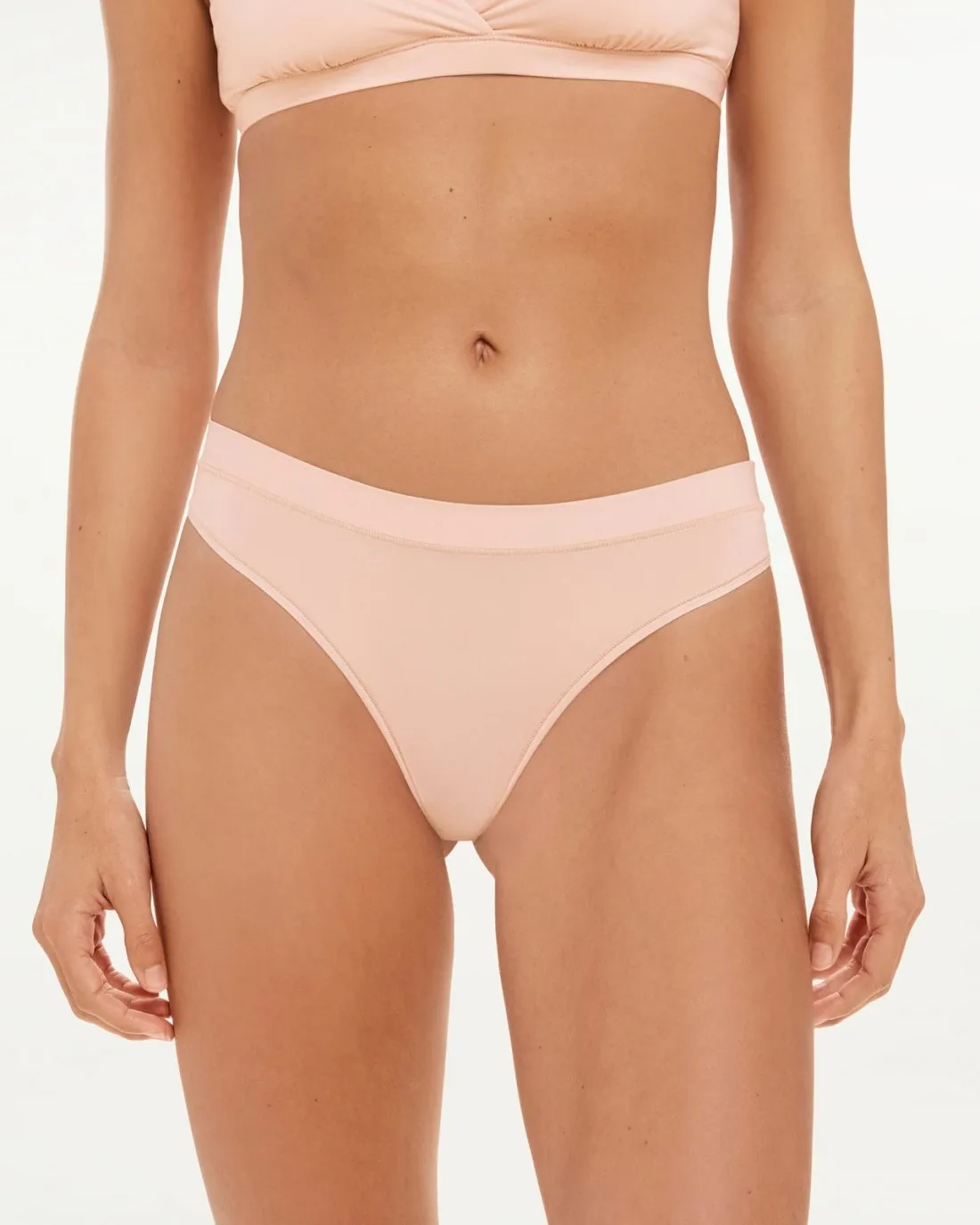 Flexible Fit Thong Panty sold by Splendid