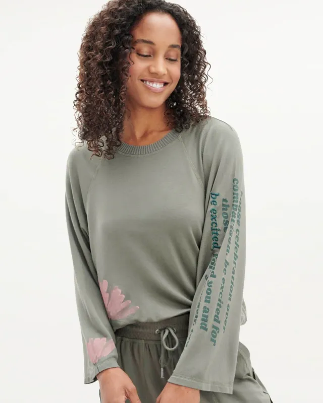 MHN Eco Supersoft Bloom Pullover sold by Splendid