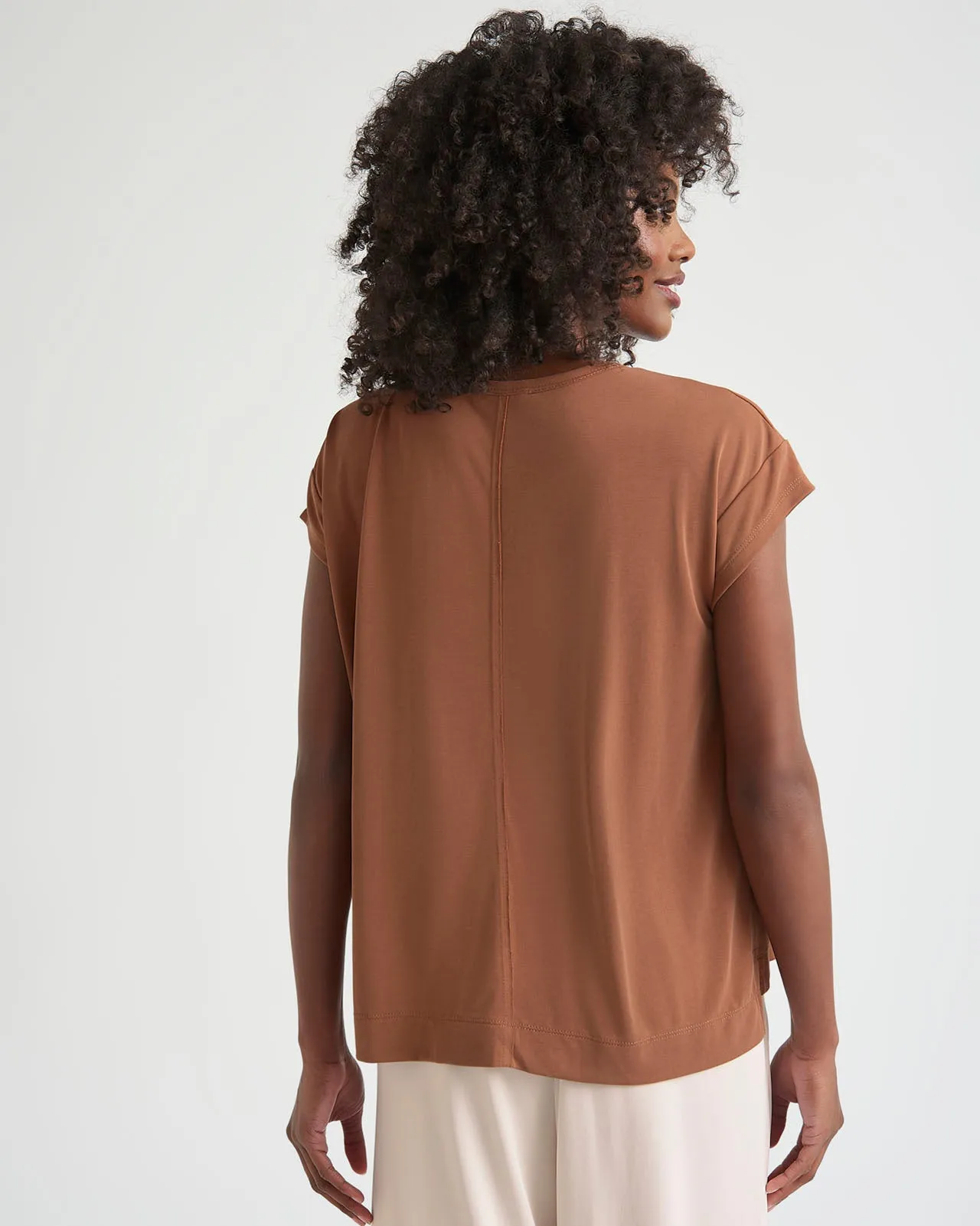 Arlo Sandwash Jersey Crewneck Tee sold by Splendid product image thumbnail 4