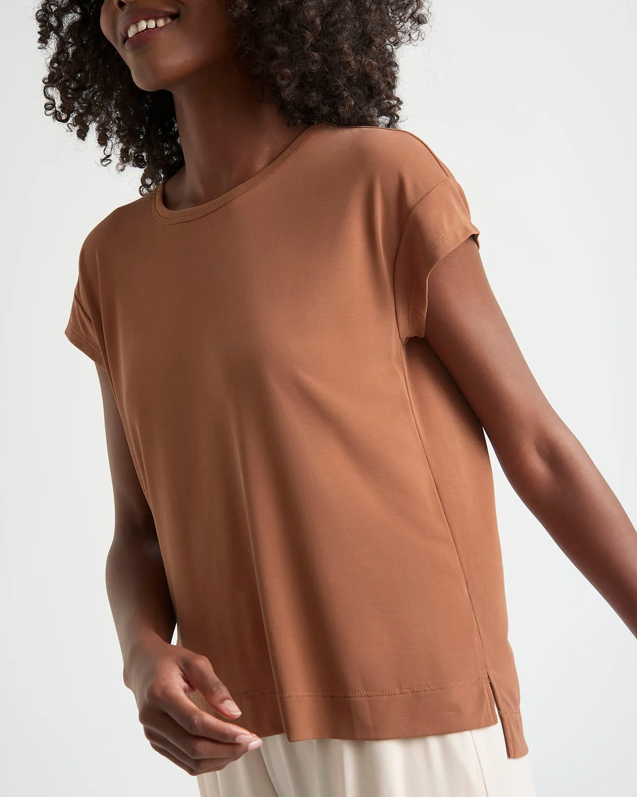 Arlo Sandwash Jersey Crewneck Tee sold by Splendid product image thumbnail 2