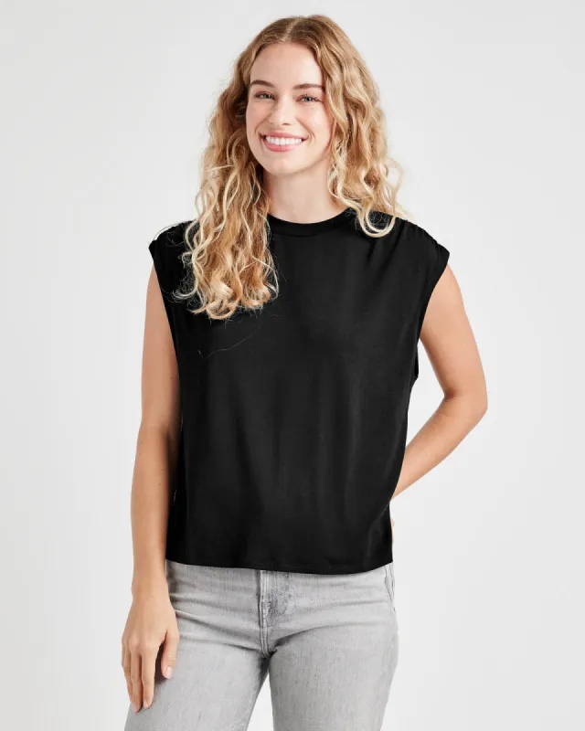 Bamboo Ruched Tank sold by Splendid