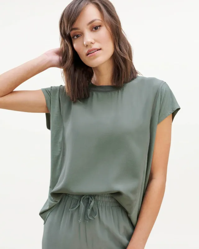 Naya Silk Mix Tee sold by Splendid