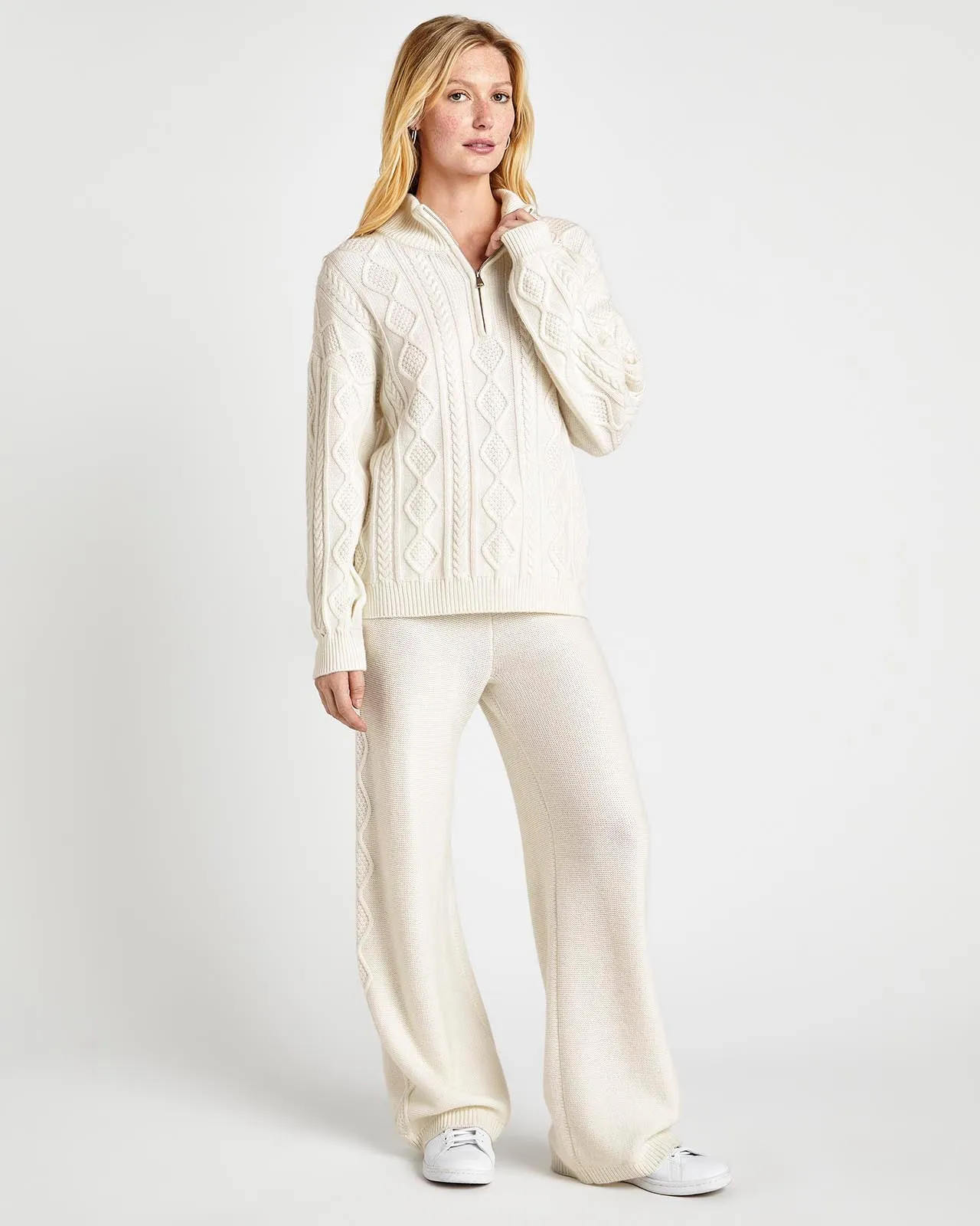 Dakota Cable Half Zip Sweater sold by Splendid product image thumbnail 4