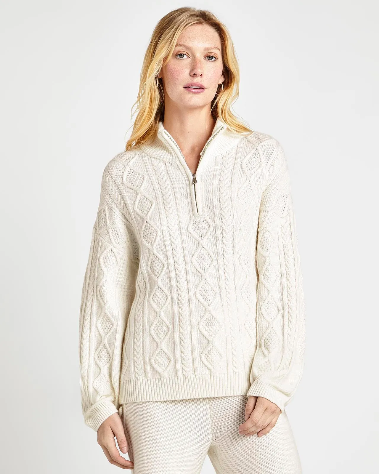 Dakota Cable Half Zip Sweater sold by Splendid product image thumbnail 3