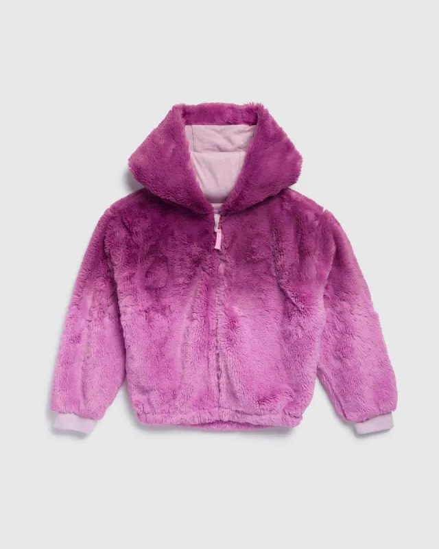 Girls Dip Dye Faux Fur Coat sold by Splendid