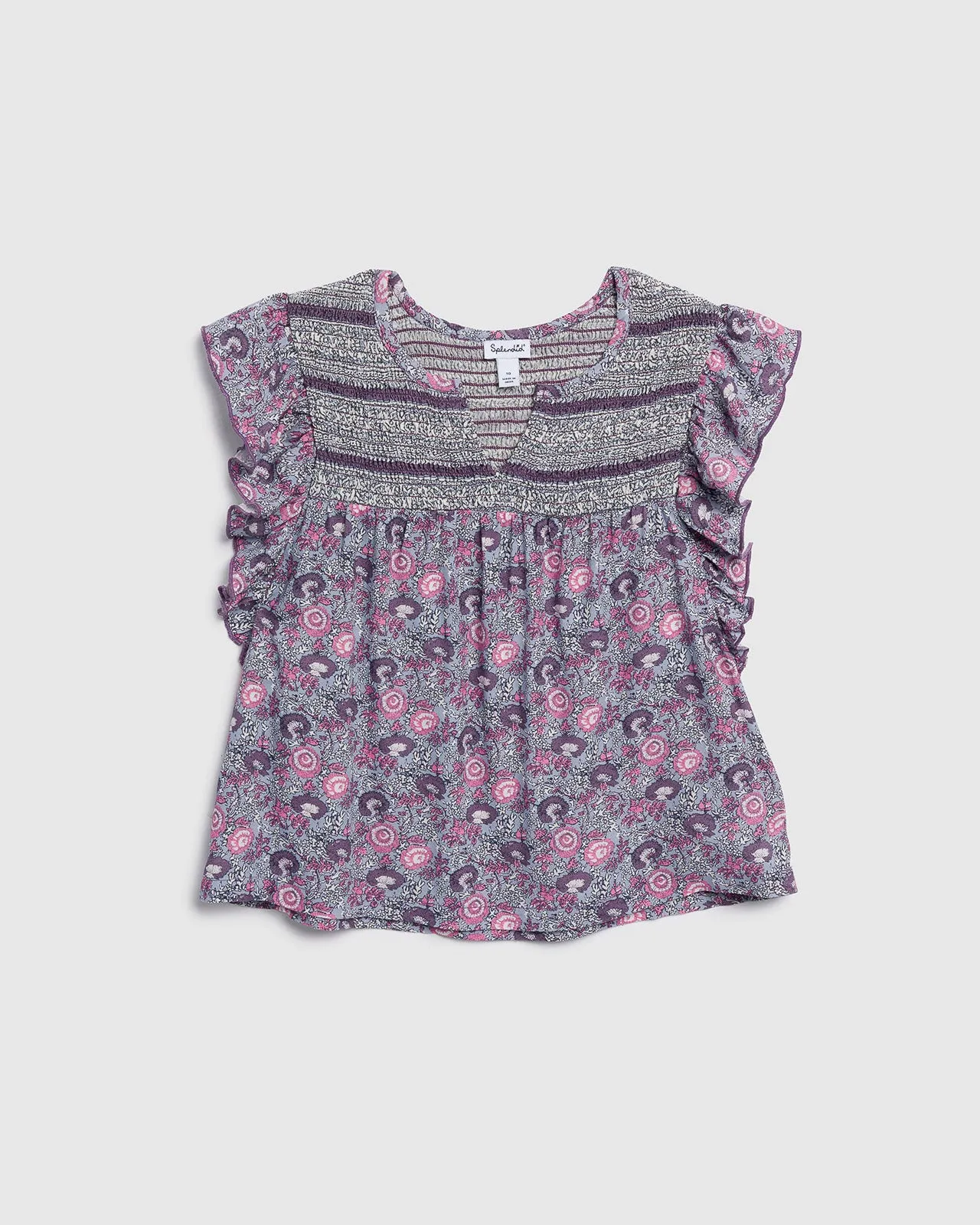 Girls Festival Ruffle Tee sold by Splendid