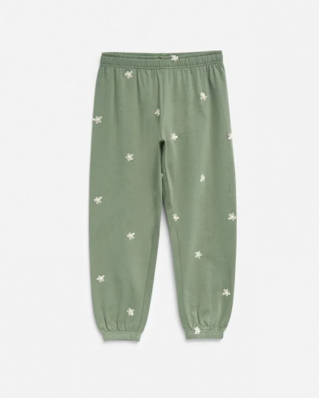 Girls Olive Star Jogger sold by Splendid