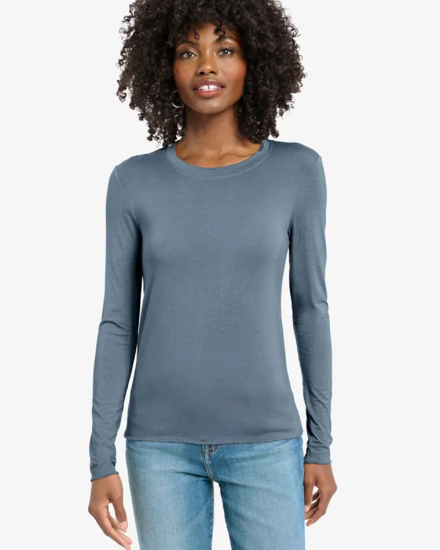 Bamboo Jersey Long Sleeve Tee sold by Splendid