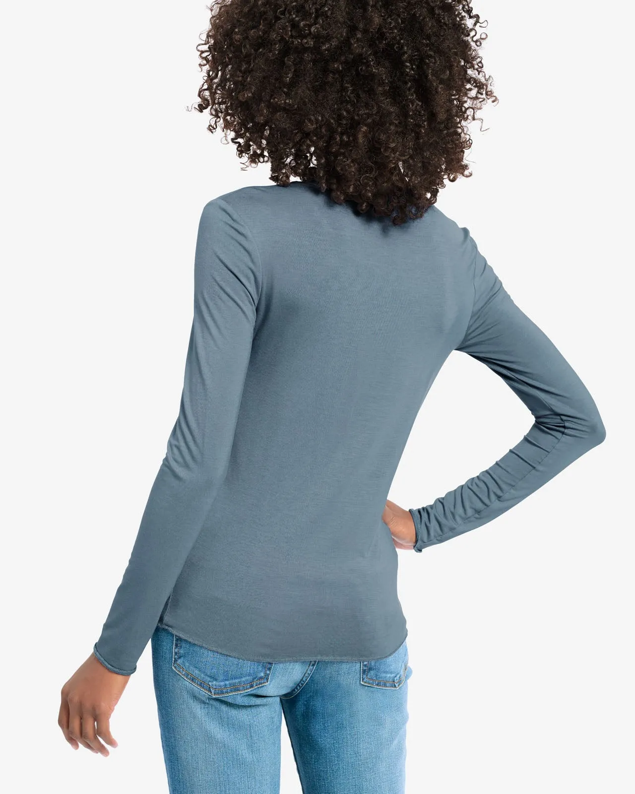 Bamboo Jersey Long Sleeve Tee sold by Splendid product image thumbnail 4