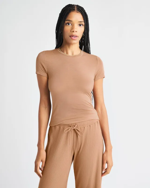 Sheer Everywhere LYR Short Sleeve Tee sold by Splendid