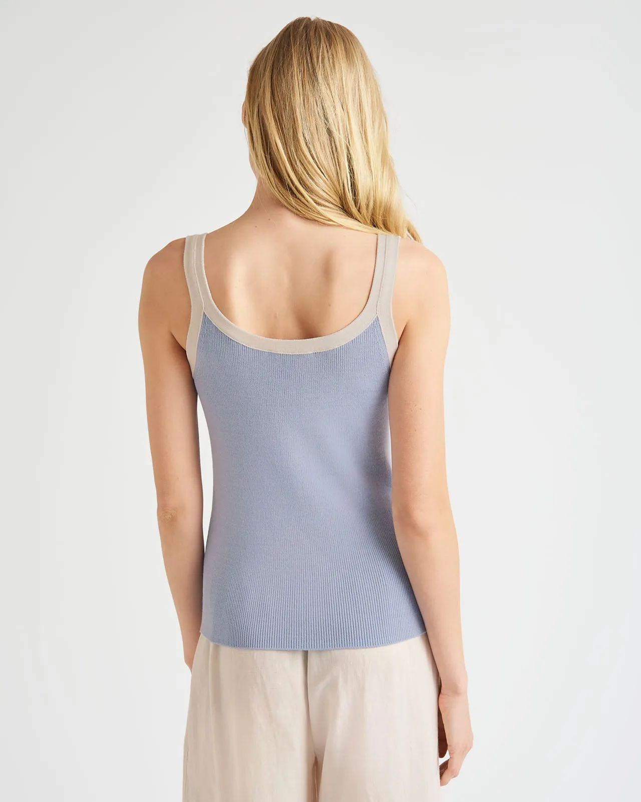 Nevin Contrast Sweater Tank sold by Splendid product image thumbnail 4