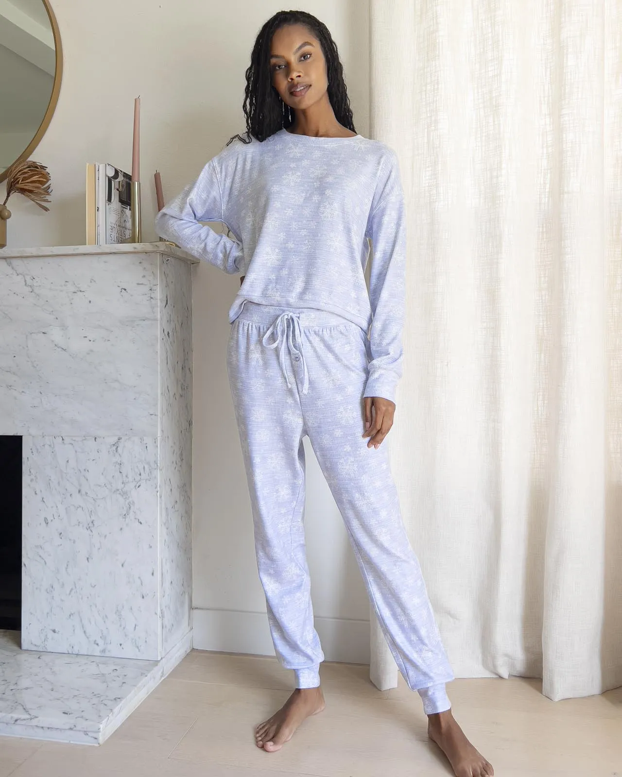Marna Fuzzy Thermal Snowflake PJ Set sold by Splendid product image thumbnail 3