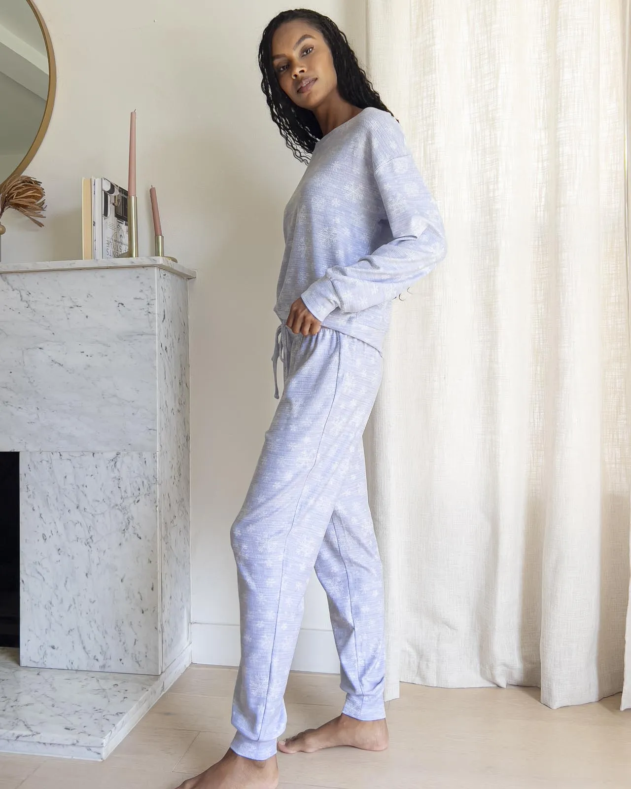 Marna Fuzzy Thermal Snowflake PJ Set sold by Splendid product image thumbnail 4