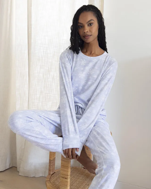 Marna Fuzzy Thermal Snowflake PJ Set sold by Splendid