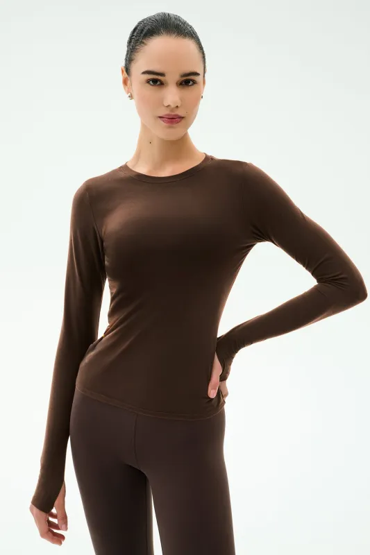 Airweight Lite Long Sleeve Waist Length - Dark Chocolate sold by Splits59