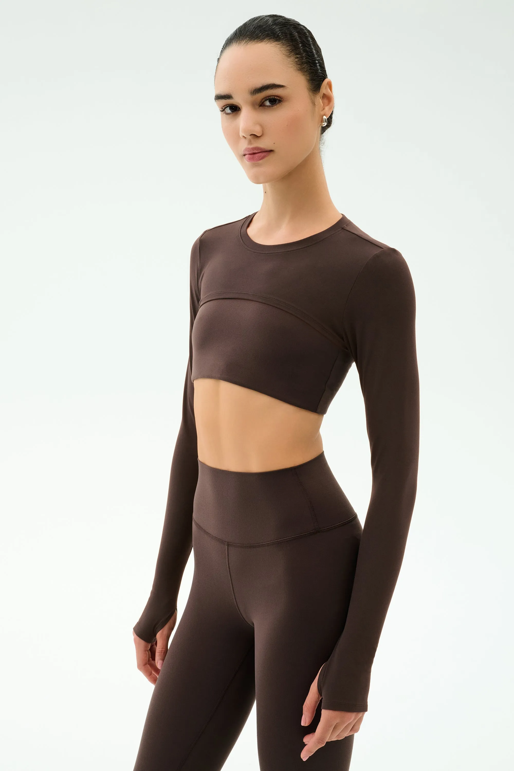 Amelia Airweight Lite Shrug - Dark Chocolate sold by Splits59