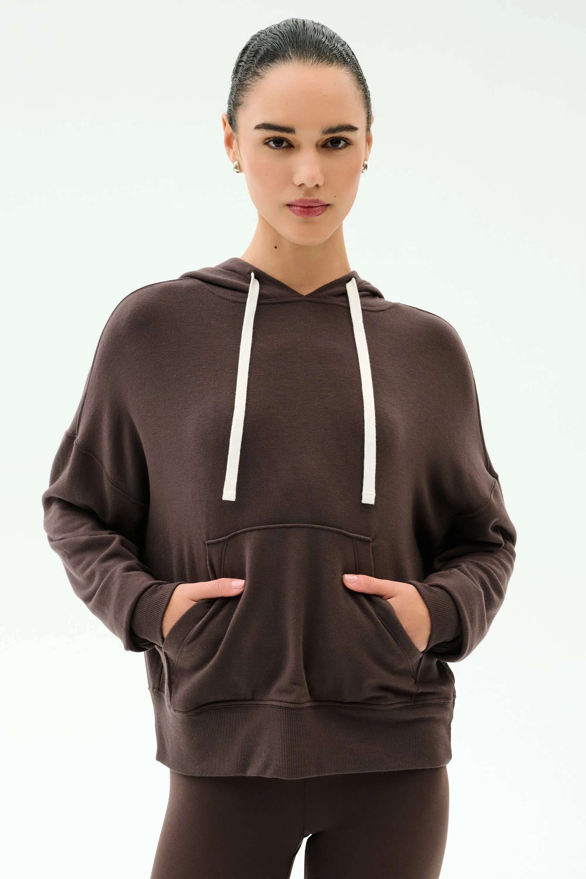 Joey Long Sleeve Hoodie - Dark Chocolate sold by Splits59