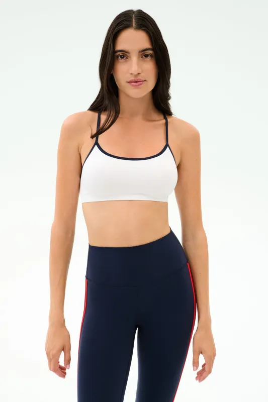 Loren Seamless Bra - White/Indigo sold by Splits59
