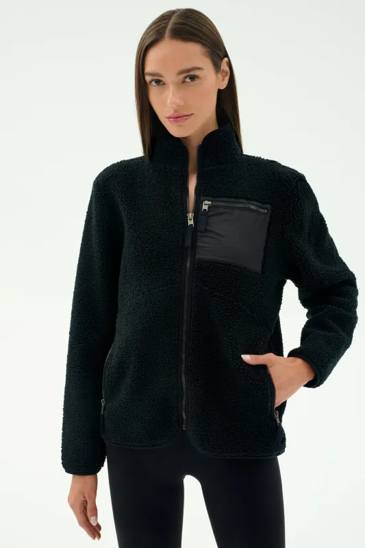 Harris Sherpa Jacket - Black sold by Splits59