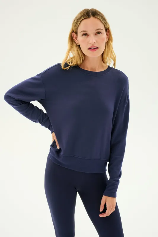 Sonja Fleece Sweatshirt - Indigo made by Splits59