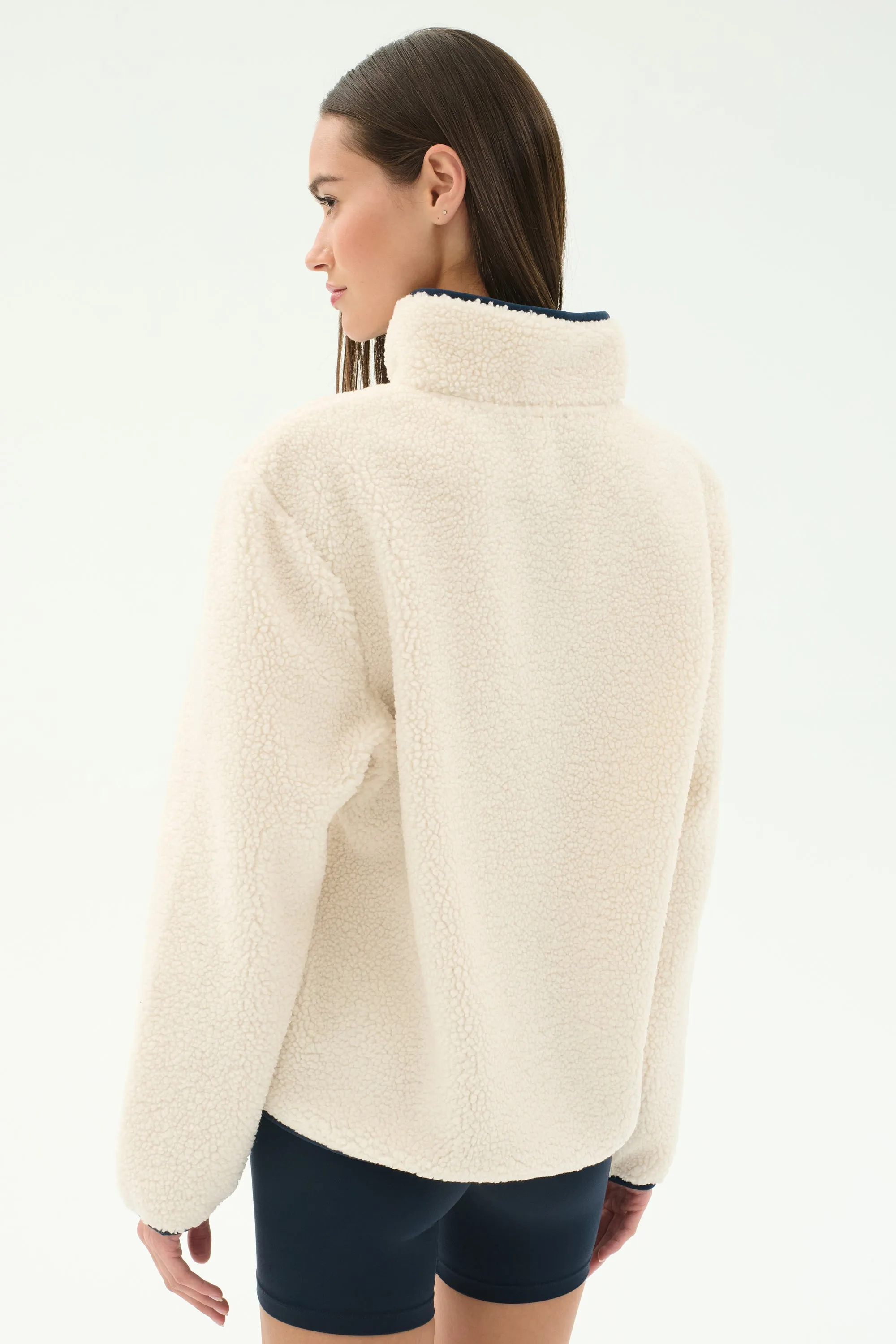 Harris Sherpa Jacket - Creme/Indigo sold by Splits59 product image thumbnail 3