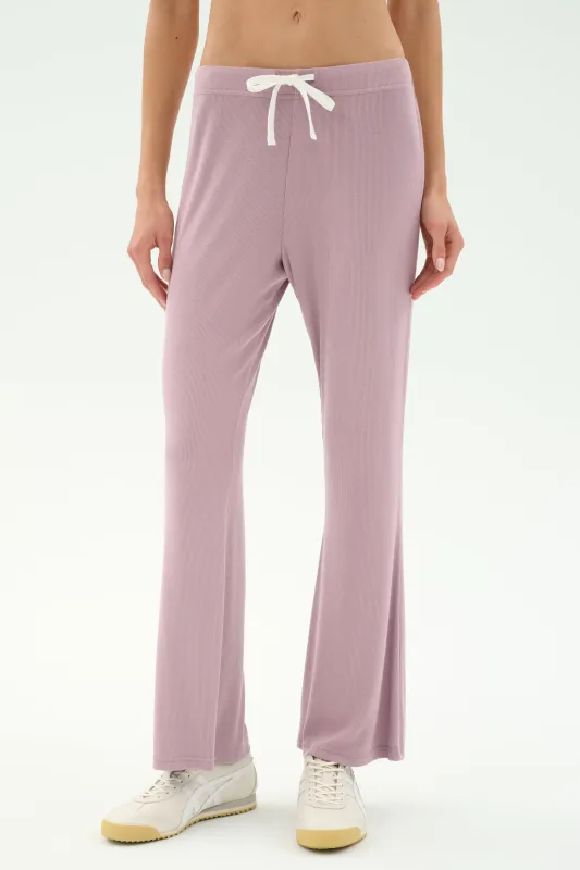 Blaire Rib Pant - Blush sold by Splits59