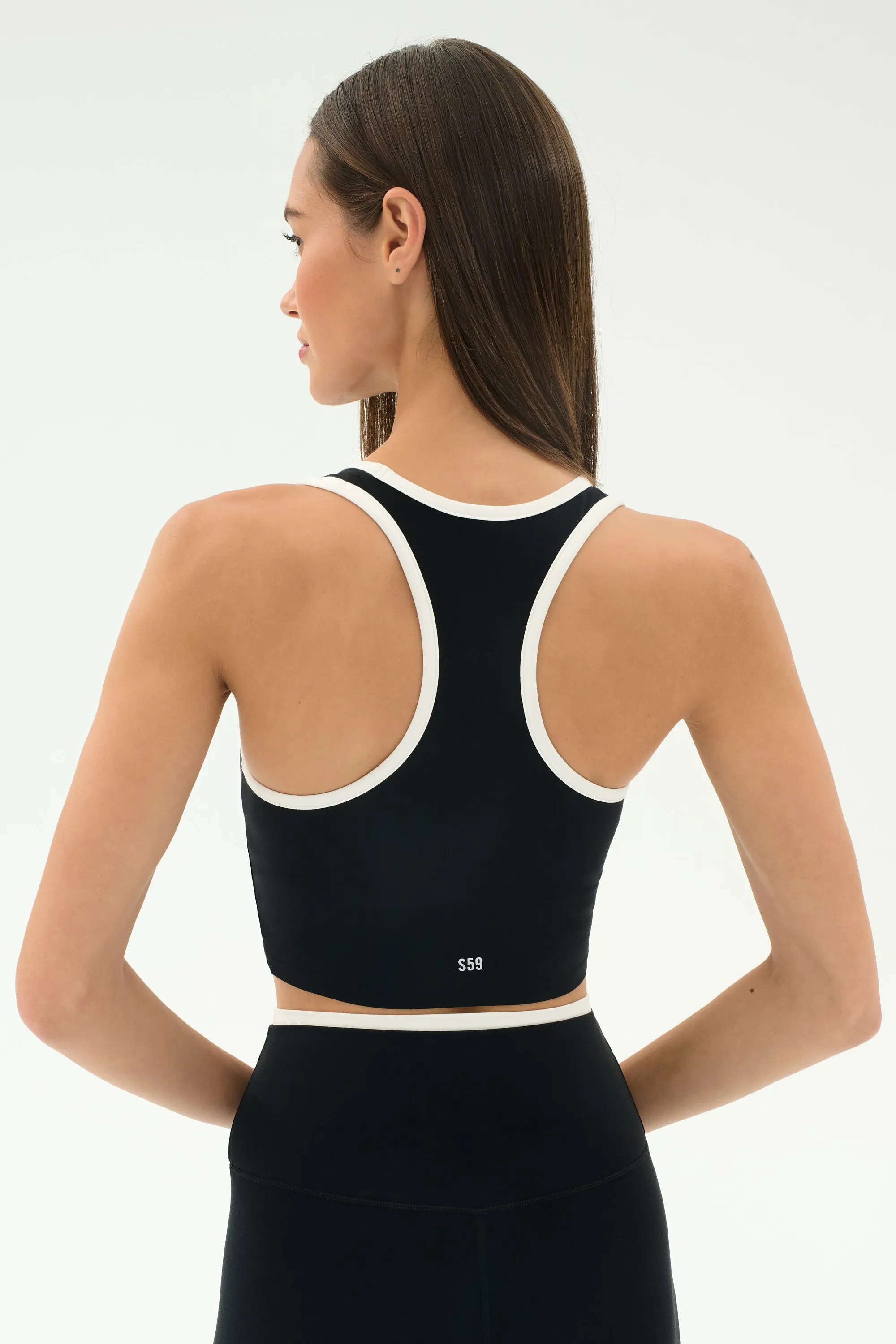 Amber Airweight Bralette - Black/White sold by Splits59 product image thumbnail 3