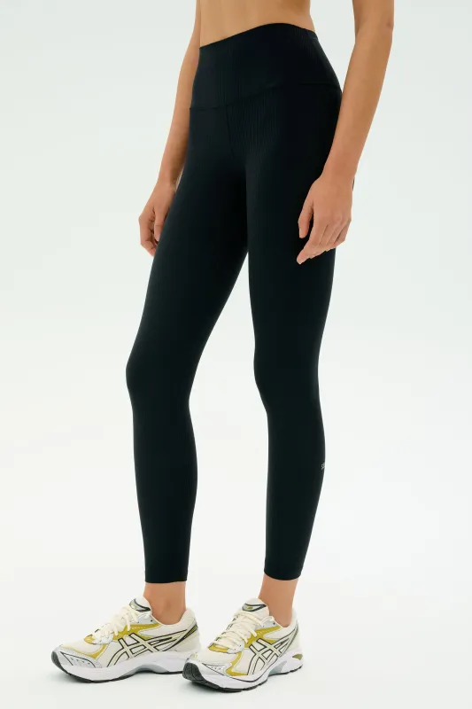 Airweight Rib High Waist 7/8 - Black sold by Splits59