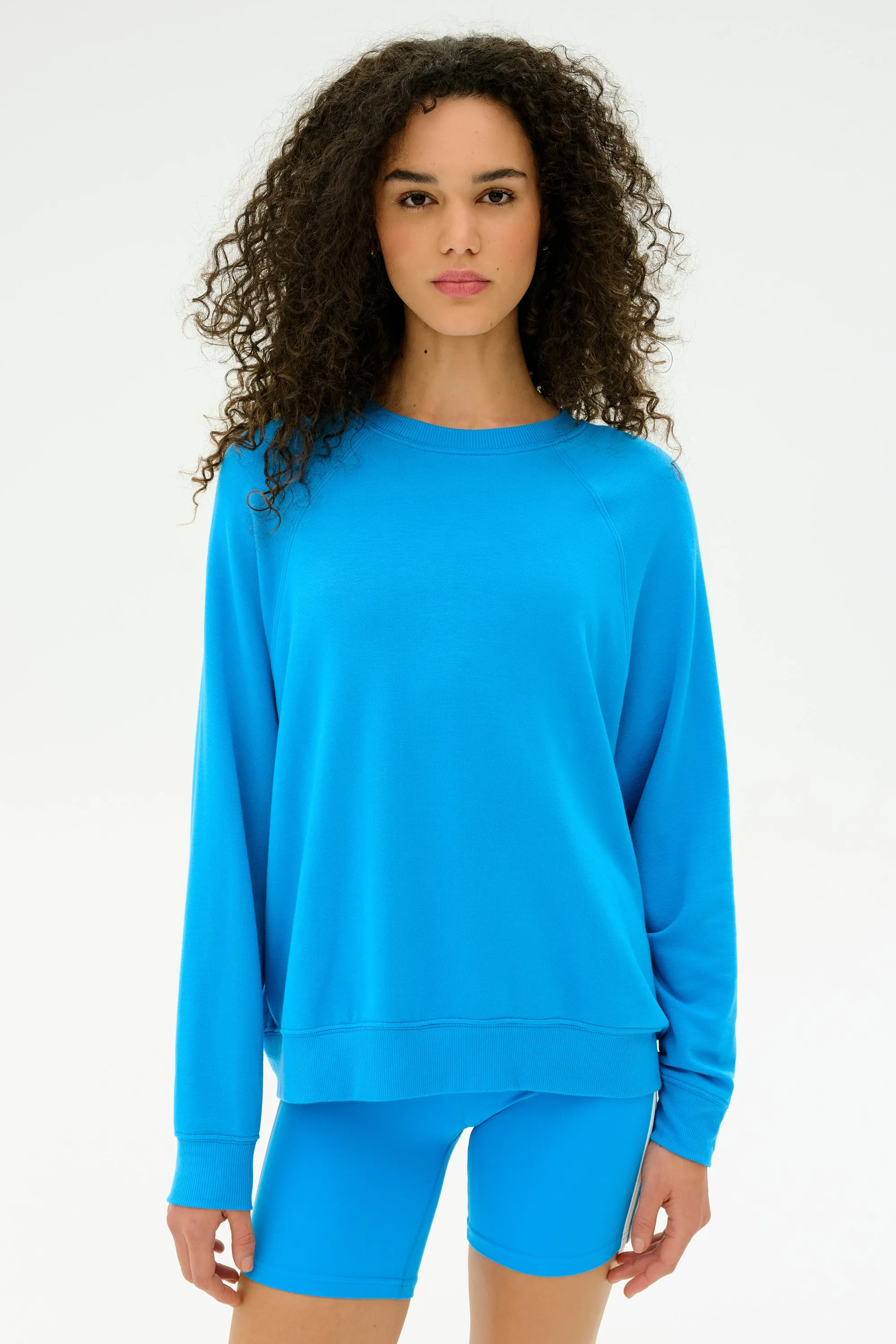 Andie Fleece Sweatshirt - Riviera sold by Splits59