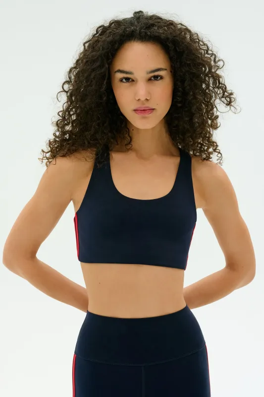 Ella Airweight Bra - Indigo/Pirate Red sold by Splits59