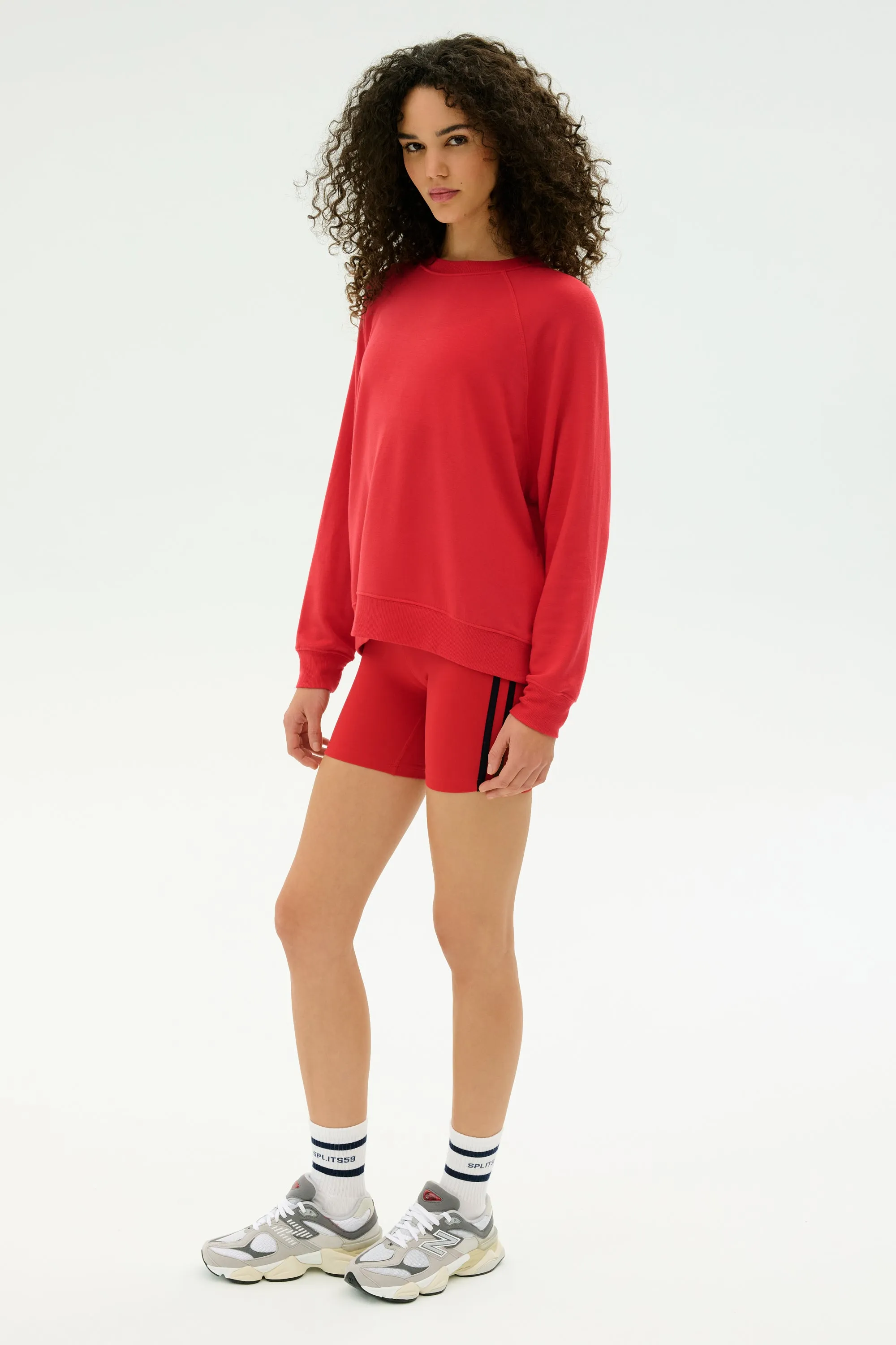 Andie Fleece Sweatshirt - Pirate Red sold by Splits59 product image thumbnail 5