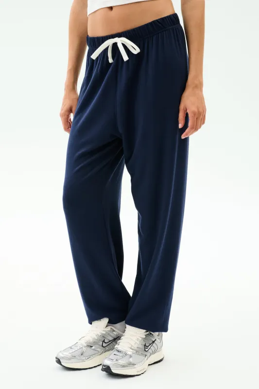Andie Oversized Fleece Sweatpant - Indigo sold by Splits59