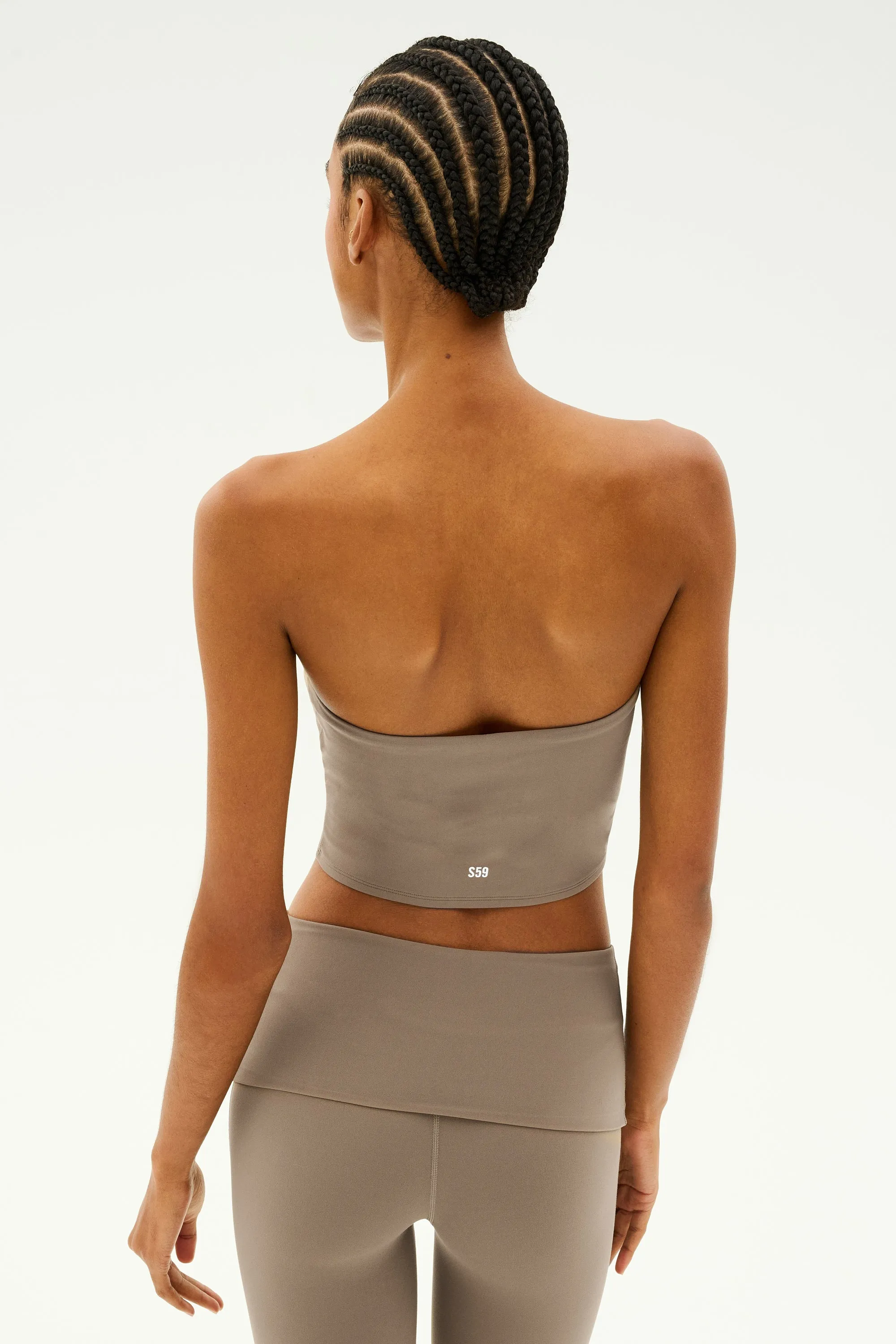 Hazel Airweight Crop Bandeau - Lentil sold by Splits59 product image thumbnail 3