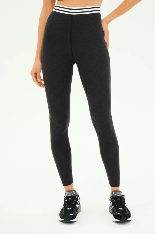 Bailey Active Rib High Waist 7/8 - Heather Graphite sold by Splits59