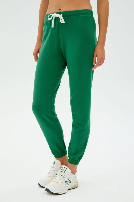 Sonja Fleece Sweatpant - Arugula sold by Splits59