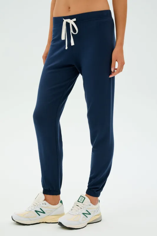Sonja Fleece Sweatpant - Indigo sold by Splits59