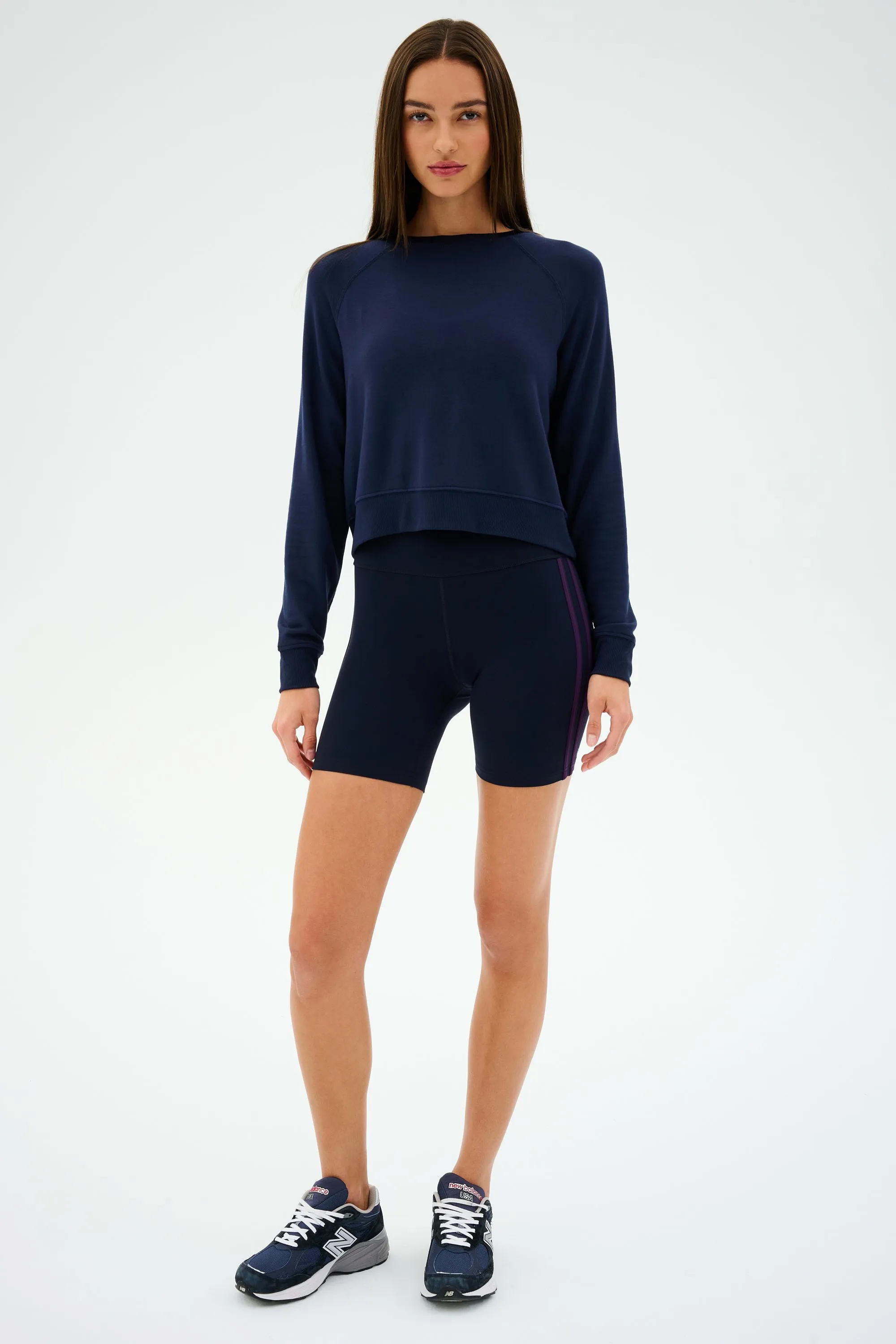 Ella High Waist Airweight Short - Indigo/Black Currant sold by Splits59 product image thumbnail 4