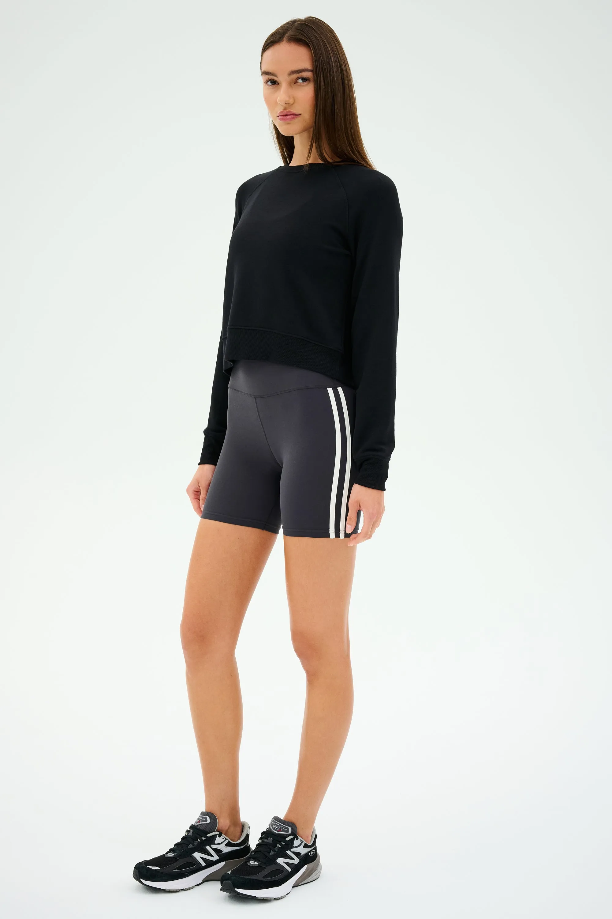 Ella High Waist Airweight Short - Graphite/White sold by Splits59 product image thumbnail 5