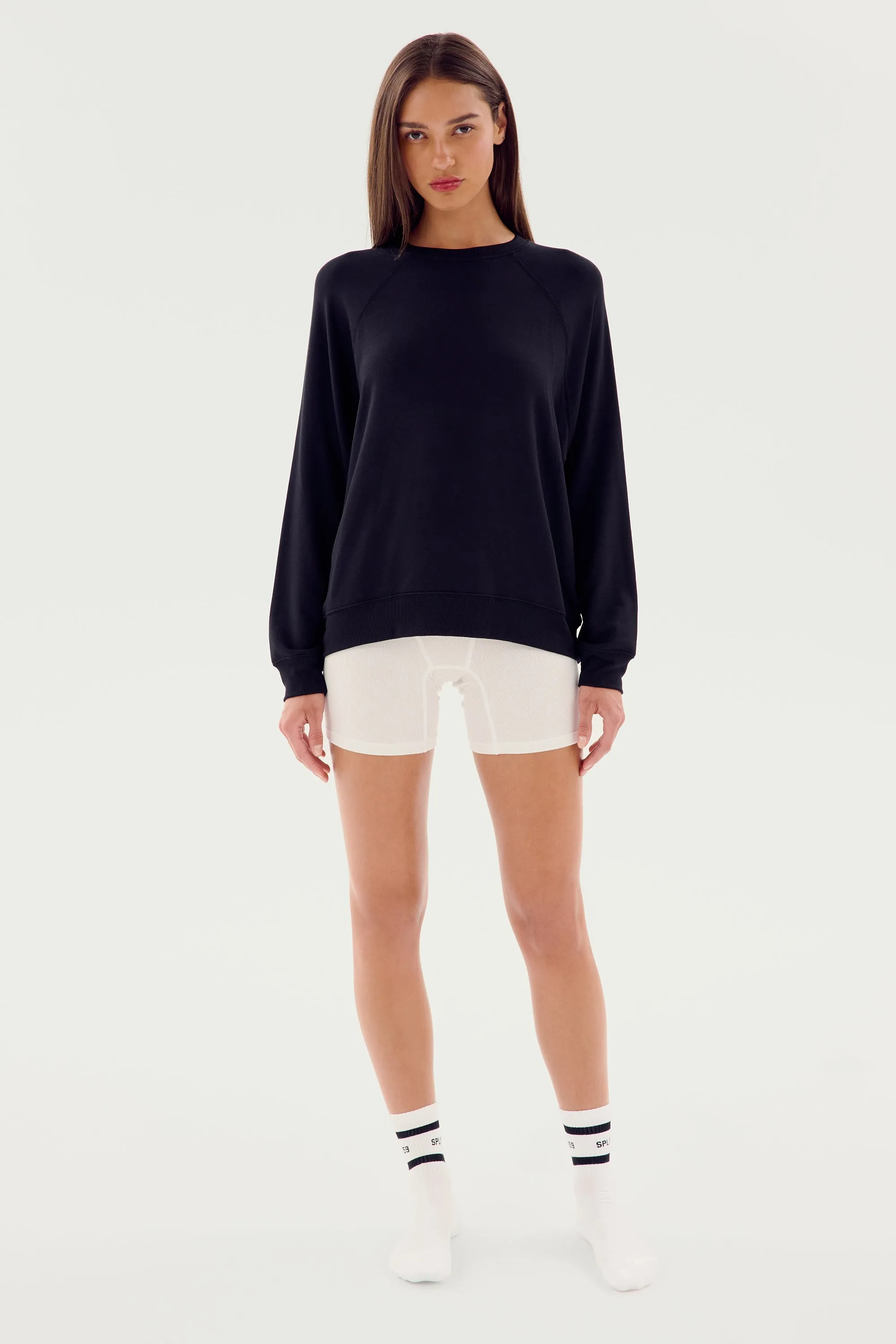 Andie Fleece Sweatshirt - Black sold by Splits59 product image thumbnail 3