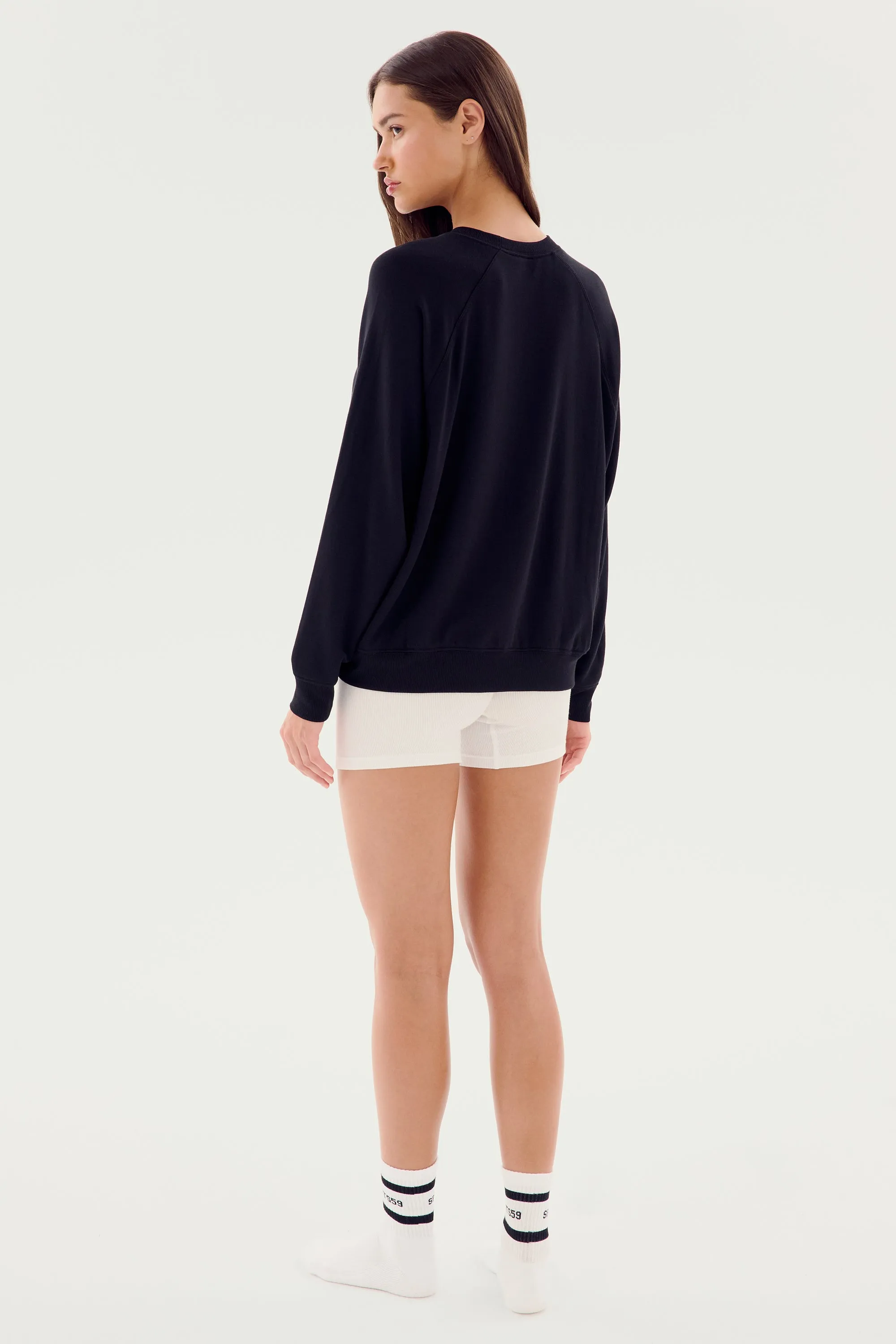Andie Fleece Sweatshirt - Black sold by Splits59 product image thumbnail 5